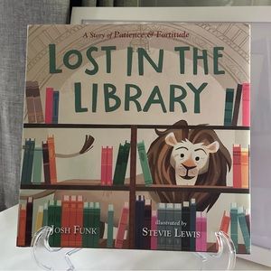 NEW Lost In The Library Josh Funk Stevie Lewis Hardcover Picture Book